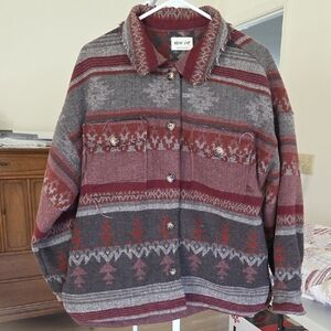 New In Southwestern Jacket Size Small Oversized Aztec